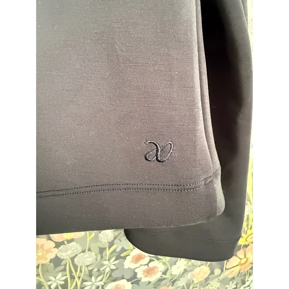 Aday Getaway Scuba Top Boat Neck Long Sleeve Black Women's Size M - Picture 9 of 10